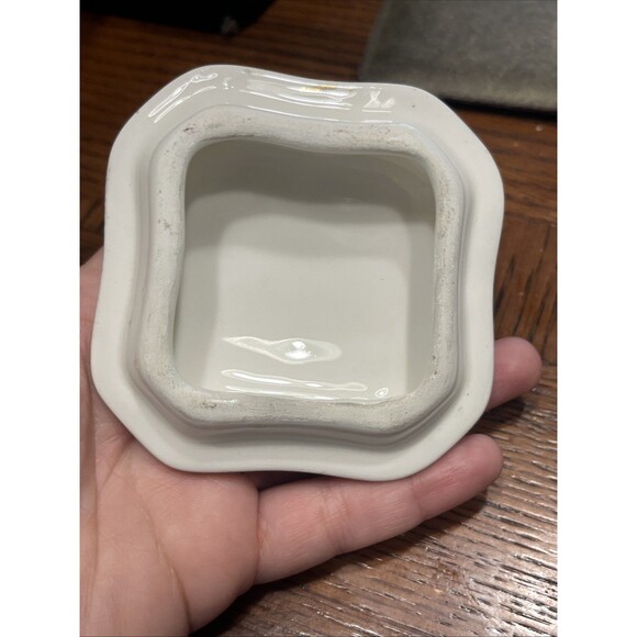 Vintage 1960s Limones Peint A La Main Trinket Box With Lid - Picture 11 of 12